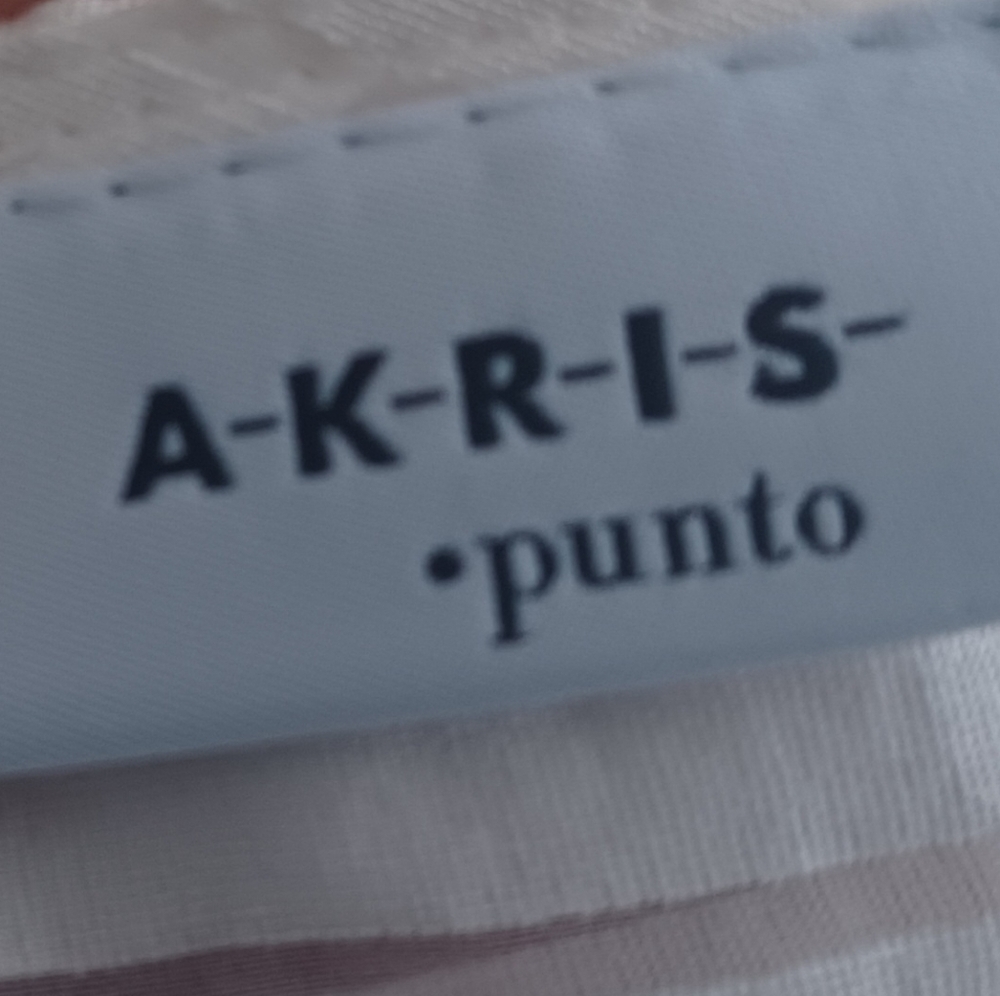 Akris Punto White Striped Women's Tee - Picture 4 of 4